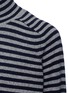 Detail View - Click To Enlarge - VINCE - Breton stripe turtleneck cashmere sweater