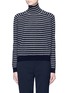 Main View - Click To Enlarge - VINCE - Breton stripe turtleneck cashmere sweater