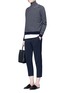 Figure View - Click To Enlarge - VINCE - Breton stripe turtleneck cashmere sweater