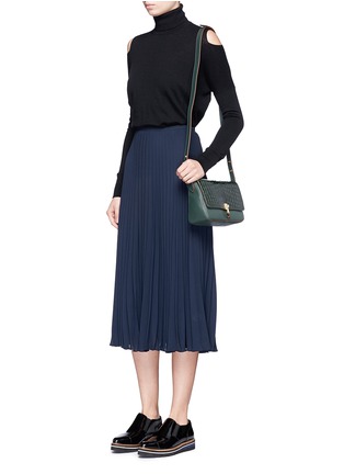 Figure View - Click To Enlarge - VINCE - Plissé pleat georgette skirt