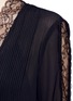 Detail View - Click To Enlarge - ALICE & OLIVIA - 'Kaitlyn' floral lace trim pleated blouse