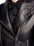 Detail View - Click To Enlarge - ALICE & OLIVIA - 'Gamma Loving You' leather biker jacket