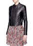 Front View - Click To Enlarge - ALICE & OLIVIA - 'Gamma Loving You' leather biker jacket