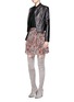 Figure View - Click To Enlarge - ALICE & OLIVIA - 'Gamma Loving You' leather biker jacket
