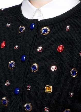 Detail View - Click To Enlarge - ALICE & OLIVIA - 'Sylvie' embellished wool cardigan