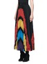 Front View - Click To Enlarge - ALICE & OLIVIA - 'Romona' floral lace insert pleated maxi skirt
