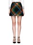 Main View - Click To Enlarge - ALICE & OLIVIA - 'Jessa' wool-mohair plaid A-line skirt