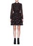 Main View - Click To Enlarge - ALICE & OLIVIA - 'Enid' floral embroidered chiffon shirt dress
