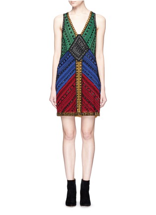 Main View - Click To Enlarge - ALICE & OLIVIA - 'Nadia' embellished A-line dress