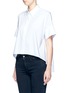 Front View - Click To Enlarge - ALICE & OLIVIA - 'Edyth' high-low hem poplin shirt