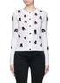 Main View - Click To Enlarge - ALICE & OLIVIA - 'Stacey' emoji patch wool cardigan