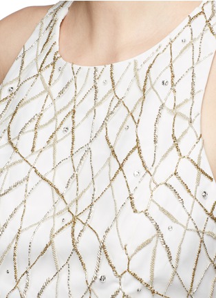 Detail View - Click To Enlarge - ALICE & OLIVIA - 'Joel' beaded overlay cross back top