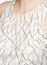 Detail View - Click To Enlarge - ALICE & OLIVIA - 'Joel' beaded overlay cross back top