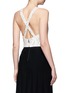 Back View - Click To Enlarge - ALICE & OLIVIA - 'Joel' beaded overlay cross back top