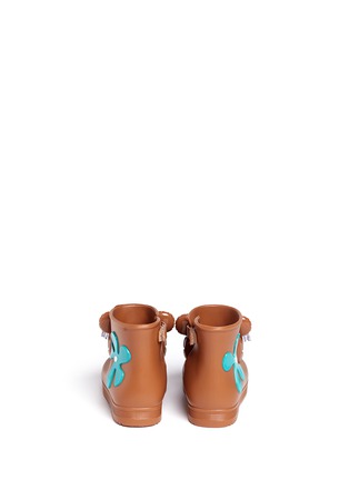 Back View - Click To Enlarge - MELISSA - x Jeremy Scott 'Monkey' inflation appliqué toddler boots