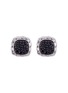 Main View - Click To Enlarge - JOHN HARDY - Sapphire silver square stud earrings