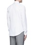 Back View - Click To Enlarge - ARMANI COLLEZIONI - Slim fit cotton-silk tuxedo shirt