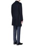 Back View - Click To Enlarge - ARMANI COLLEZIONI - Cashmere flannel coat