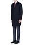 Front View - Click To Enlarge - ARMANI COLLEZIONI - Cashmere flannel coat