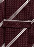 Detail View - Click To Enlarge - ARMANI COLLEZIONI - Regimental stripe diamond jacquard tie
