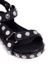Detail View - Click To Enlarge - ALEXANDER WANG - 'Aiden' snap stud leather platform sandals