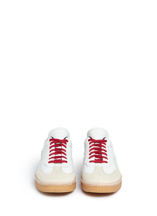 Front View - Click To Enlarge - ALEXANDER WANG - Eden' colourblock leather combo sneakers