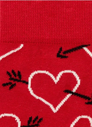 Detail View - Click To Enlarge - HAPPY SOCKS - Arrows and hearts socks