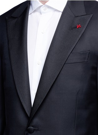  - ISAIA - 'Gregory' aquaspider wool tuxedo suit