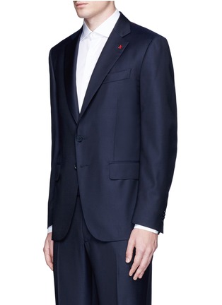 Detail View - Click To Enlarge - ISAIA - 'Gregory' aquaspider wool suit