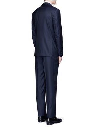 Back View - Click To Enlarge - ISAIA - 'Gregory' aquaspider wool suit