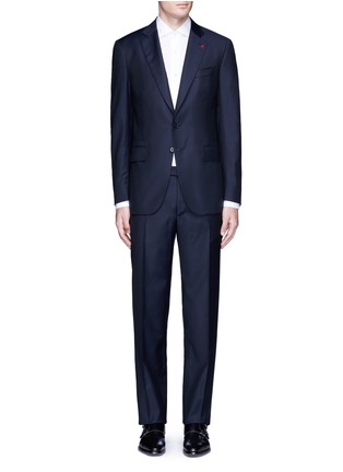 Main View - Click To Enlarge - ISAIA - 'Gregory' aquaspider wool suit
