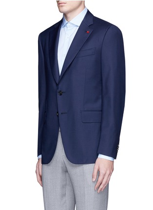 Front View - Click To Enlarge - ISAIA - 'Gregory' wool hopsack blazer