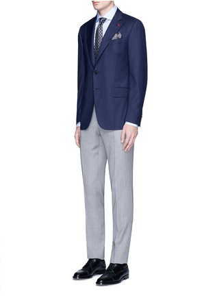 Figure View - Click To Enlarge - ISAIA - 'Gregory' wool hopsack blazer