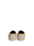 Back View - Click To Enlarge - 90294 - Classic metallic crochet slip-ons