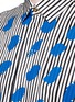 Detail View - Click To Enlarge - PAUL SMITH - Paint print stripe cotton-modal-cashmere shirt