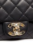 Detail View - Click To Enlarge - VINTAGE CHANEL - Mini crystal lock quilted leather bag