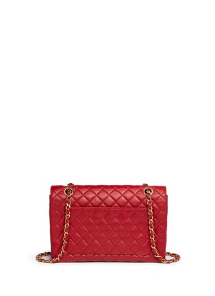 Back View - Click To Enlarge - VINTAGE CHANEL - Quilted leather CC lock flap bag