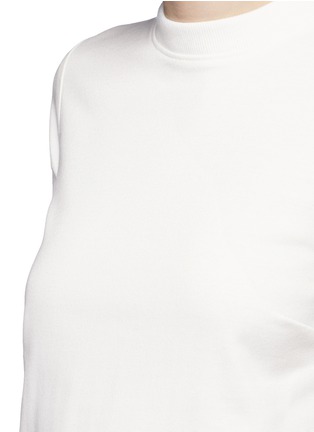 Detail View - Click To Enlarge - T BY ALEXANDER WANG - Open back cotton T-shirt