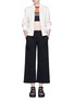 Figure View - Click To Enlarge - T BY ALEXANDER WANG - Fluid twill bomber jacket