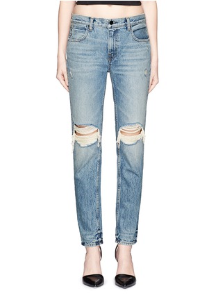 Detail View - Click To Enlarge - T BY ALEXANDER WANG - 'Wang 002' destroyed relax fit jeans