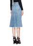 Back View - Click To Enlarge - T BY ALEXANDER WANG - Seamed A-line denim skirt
