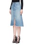 Front View - Click To Enlarge - T BY ALEXANDER WANG - Seamed A-line denim skirt