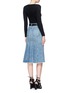 Figure View - Click To Enlarge - T BY ALEXANDER WANG - Seamed A-line denim skirt