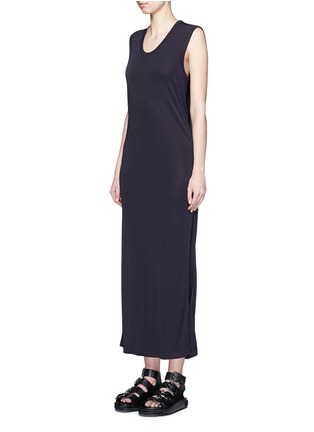 Front View - Click To Enlarge - T BY ALEXANDER WANG - Matte jersey sleeveless maxi dress
