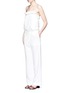 Figure View - Click To Enlarge - TIBI - Crinkled wide leg cargo pants
