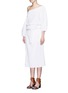 Figure View - Click To Enlarge - TIBI - Belted drape paperbag skirt