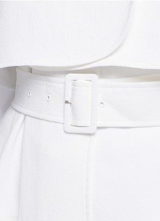 Detail View - Click To Enlarge - TIBI - Belted drape trench coat