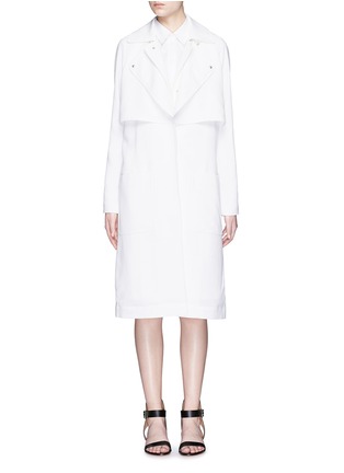 Detail View - Click To Enlarge - TIBI - Belted drape trench coat