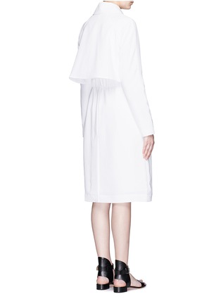 Back View - Click To Enlarge - TIBI - Belted drape trench coat