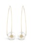 Main View - Click To Enlarge - MIZUKI - 'Sea of Beauty' diamond star 14k gold wire pearl drop earrings